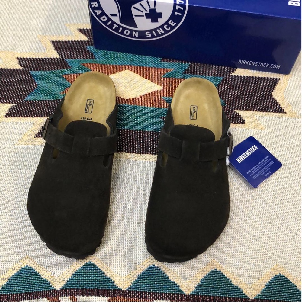 Birkenstock Boston Mocha Shoes - Narrow Fit